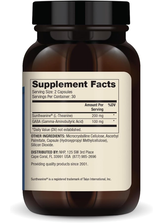 Dr. Mercola L-Theanine Plus GABA, 60 Capsules, Non-GMO, Gluten Free, Soy Free - Image 2